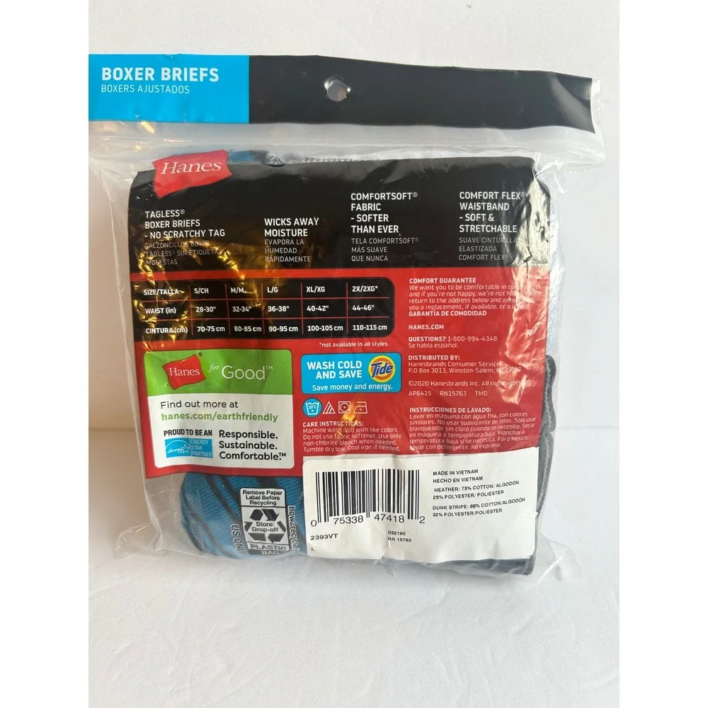 Hanes tagless boxer